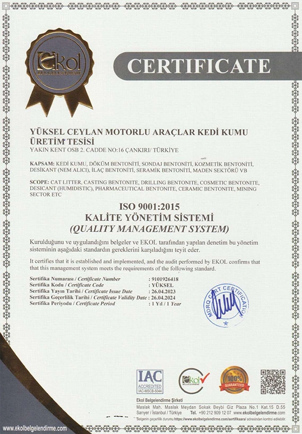 Sertifikalar